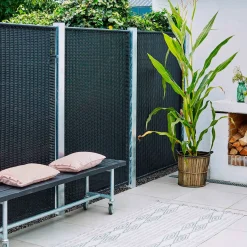 Plus stålstolpe t/ nedstøbning 80x80 mm længde 186 cm galvaniseret