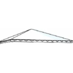 Plus Tagdug - hvid polyester 387x387cm