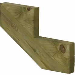 Plus Terrassetrappe 2 trin 37x51 cm 34,2° 120 cm