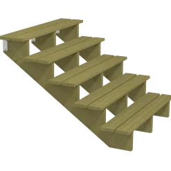 Plus Terrassetrappe 5 trin 88x126 cm 34,2°  120 cm