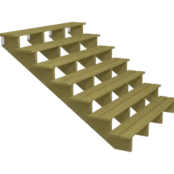 Plus Terrassetrappe 7 trin 122x176 cm 34,2° 180 cm