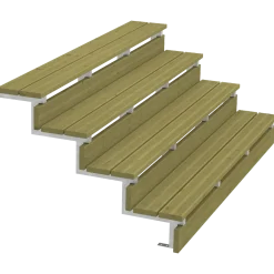 Plus Terrassetrappe 4 trin 71x104 cm 34,2°  180 cm