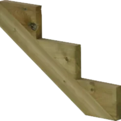 Plus trappevange 7 trin trykimp. træ