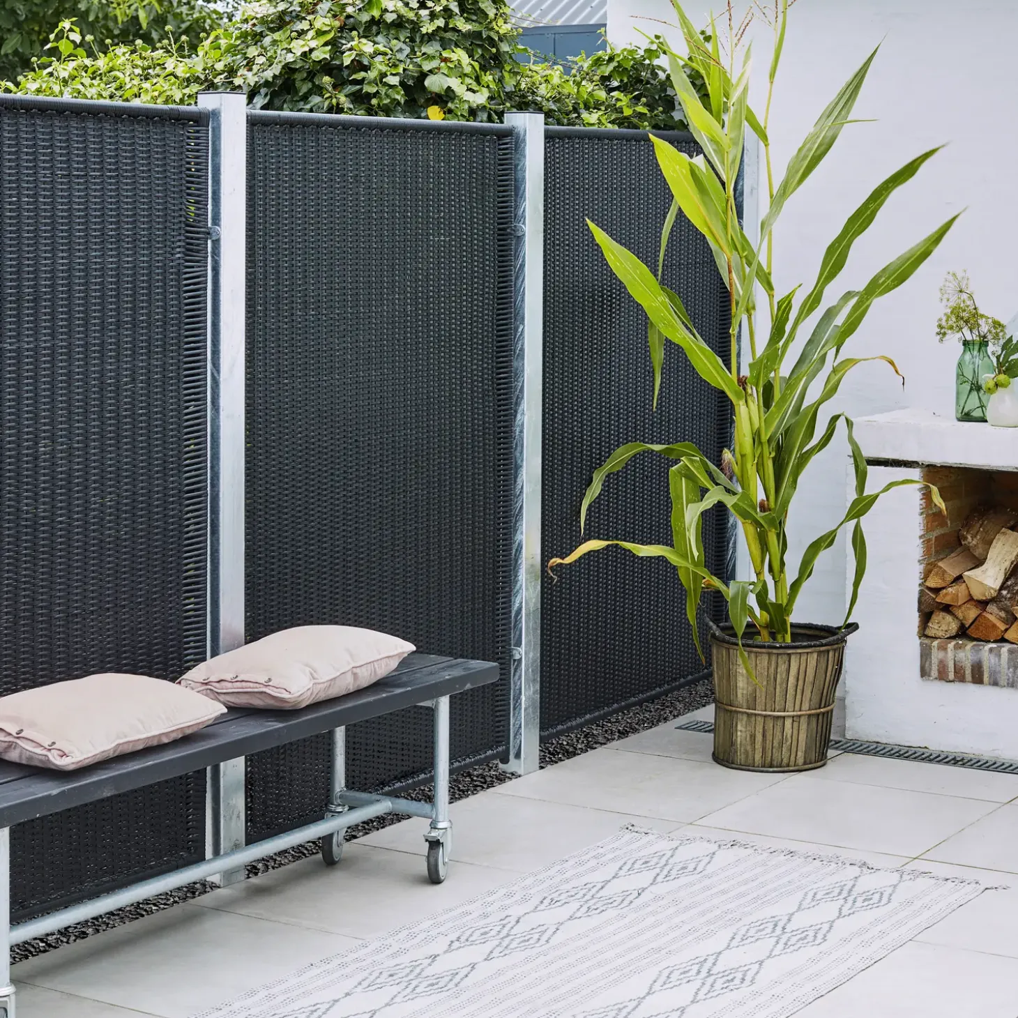 Plus Trend skråelement 55×140/110 cm sort