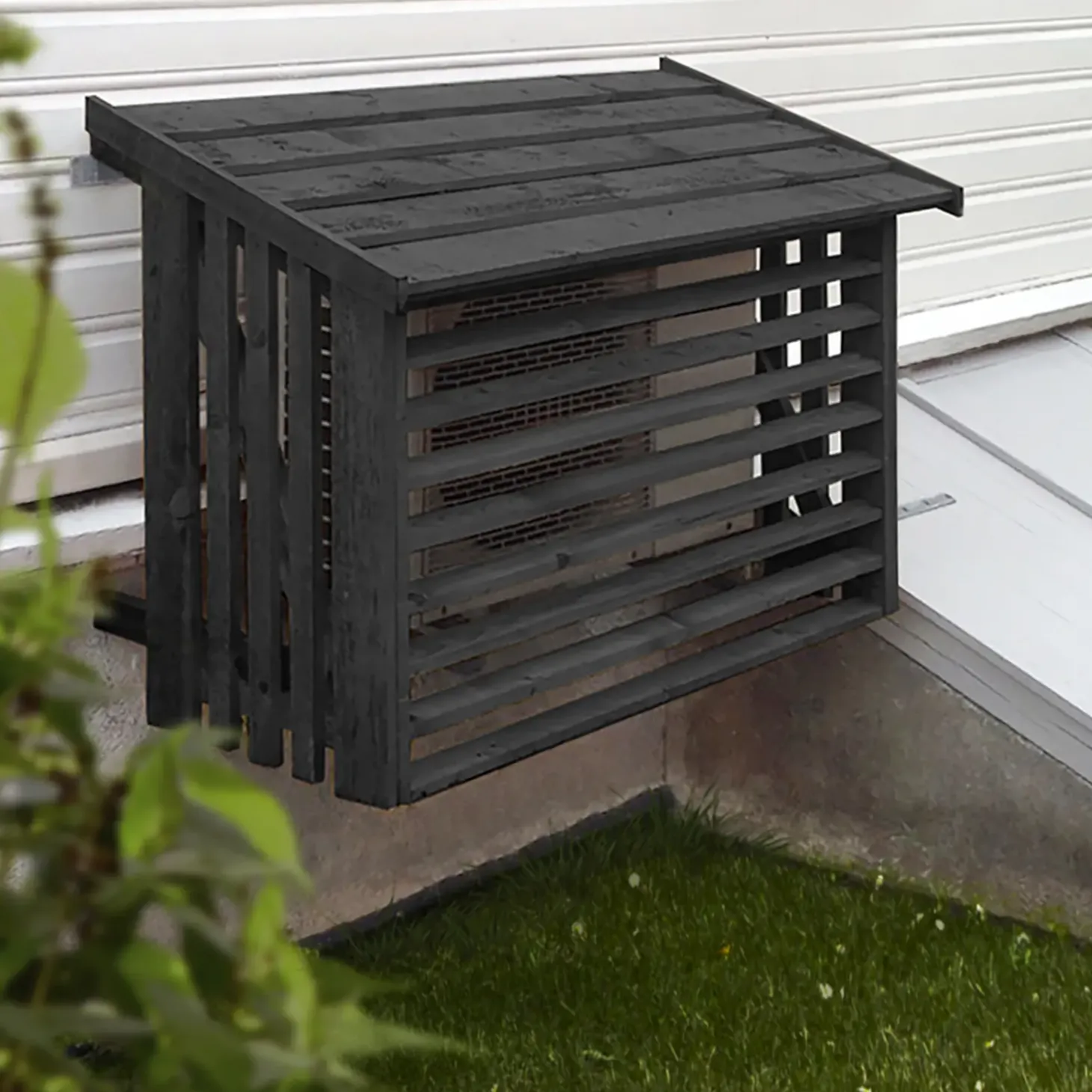 Plus varmepumpeskjuler hvid 116x56x78 cm