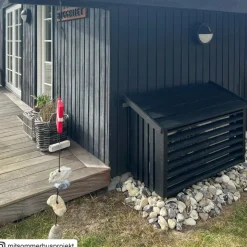 Plus varmepumpeskjuler hvid 116x56x78 cm