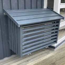 Plus varmepumpeskjuler hvid 116x56x78 cm