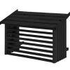 Plus varmepumpeskjuler sort 116x56x78 cm