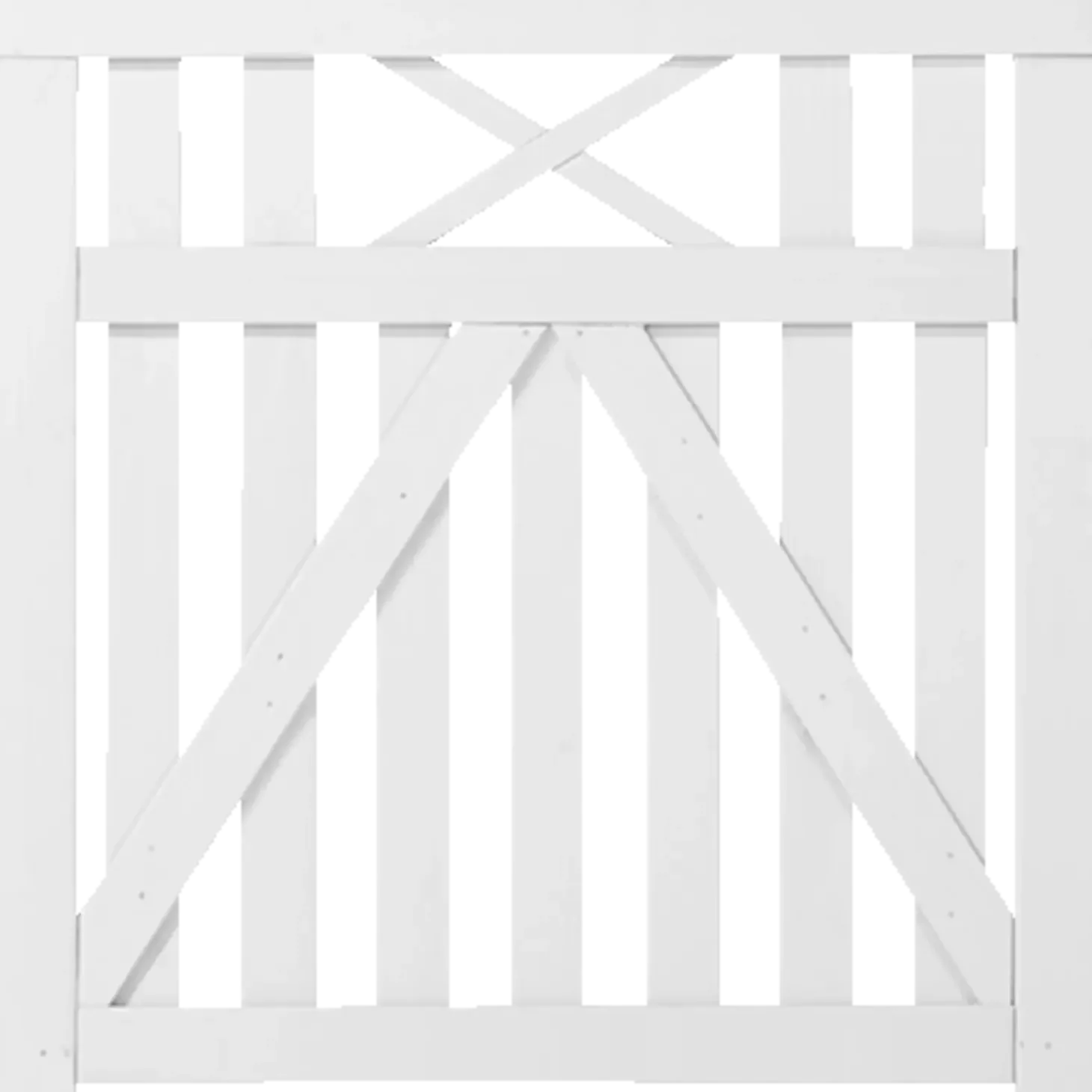 Plus Vinesse enkeltlåge 100x98 cm hvid