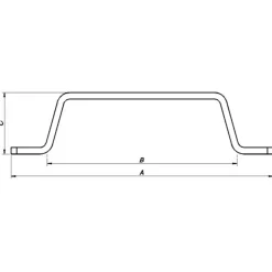 PN dørhank varmforz. 200 mm