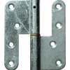 PN dørhængsel venstre runde hjørner 123x45 mm varmforz.