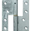 PN dørhængsel venstre skarpe hjørner 123x45 varmforz.
