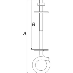 PN gyngekrog, 210 x 10 mm