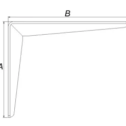 PN hyldeknægt 200x250 mm hvid