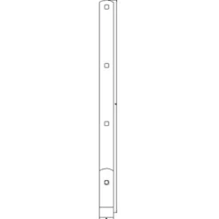 PN nokhængsel til 19 mm tap 750 mm. varmforz.