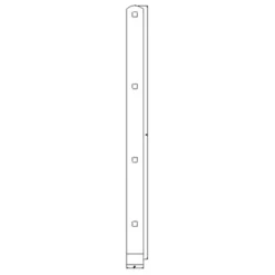 PN nokhængsel til 13 mm tap 700 mm. varmforz.