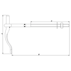 PN pladeskruestabel 146x200 mm m/13 mm tap varmforz.