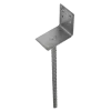 PN stolpefod L-form D99xH90xB50 L400 mm. varmforzinket