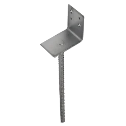 PN stolpefod L-form D99xH90xB50 L400 mm. varmforzinket