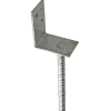 PN stolpefod L-form D75xH90xB50 L200 mm varmforzinket