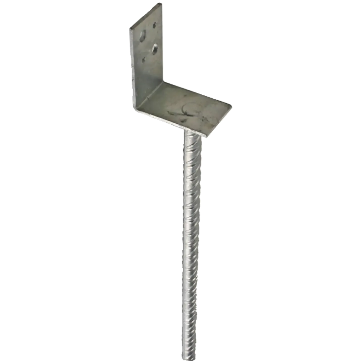PN stolpefod L-form D75xH90xB50 L400 mm varmforzinket