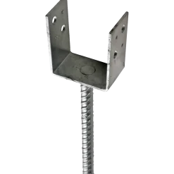 PN stolpefod U-form D101xH90xB65 L200 mm varmforzinket