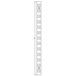 PN vægskinne t/hyldeknægt 1600 mm hvid
