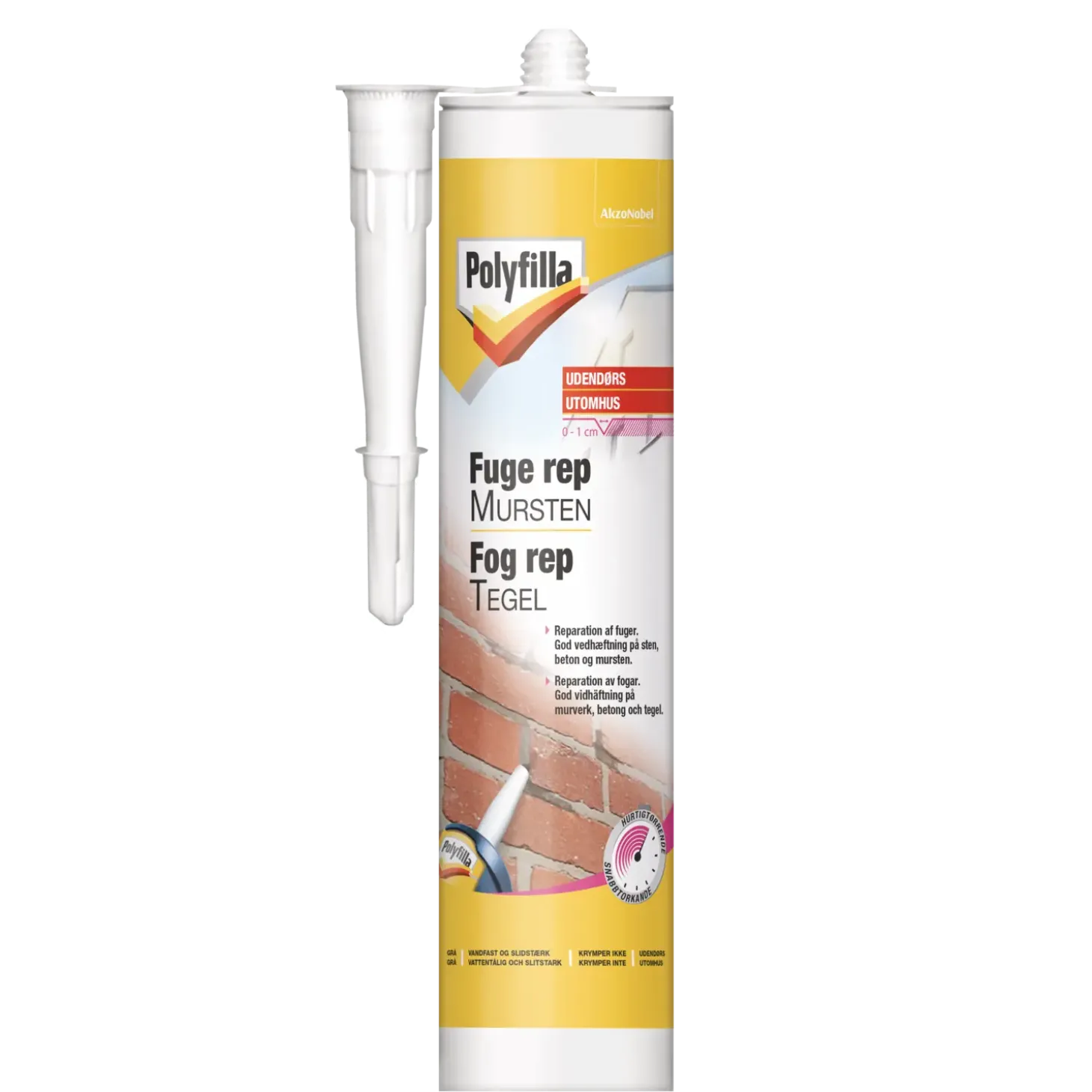 Polyfilla fuge rep mursten 310 ml