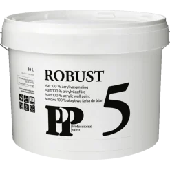 PP Acrylmaling Robust 5 hvid 9,1 L