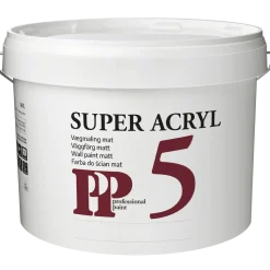 PP Acrylmaling Super 5 S0500-N/Råhvid 10 L