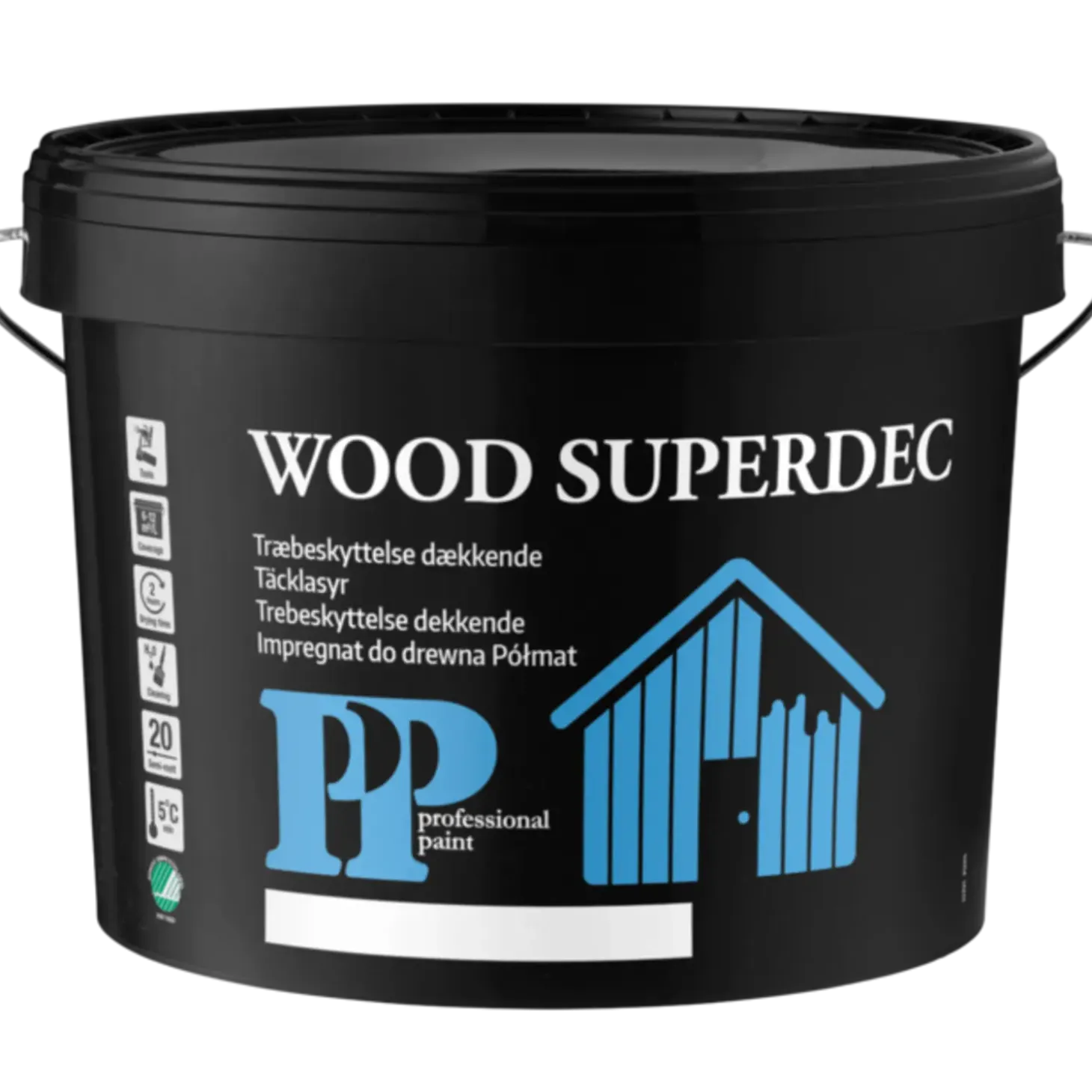 PP træbeskyttelse Wood Superdec Sort 5L