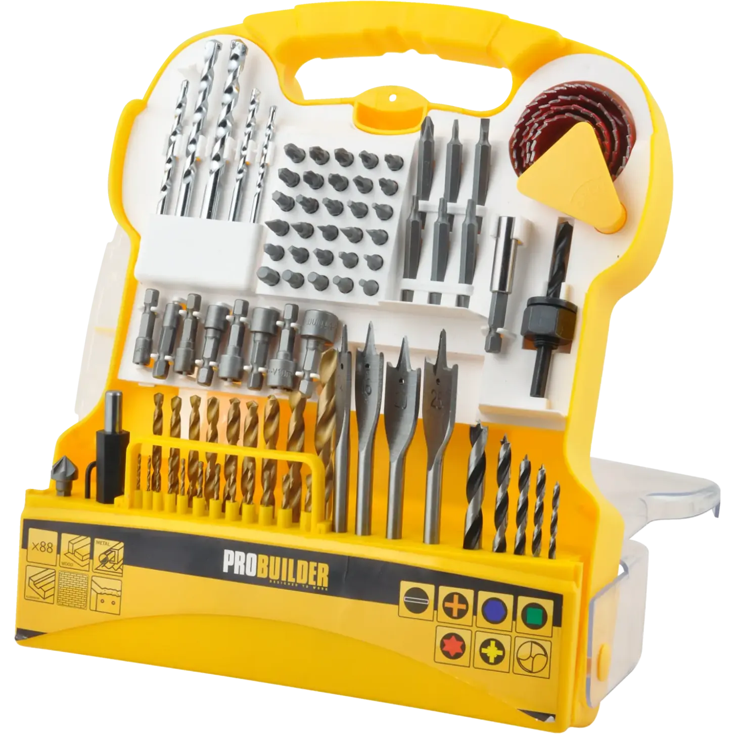 Probuilder bor- og bitssæt - 88 dele