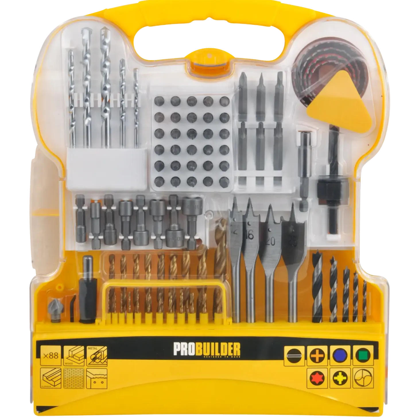 Probuilder bor- og bitssæt - 88 dele