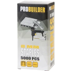 Probuilder klammer 8 mm t/hæftepistol 5000 stk