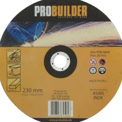 Probuilder skæreskive Ø230 mm jern