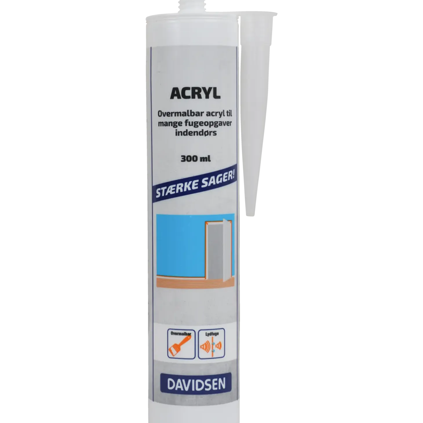 Prof Acryl fugemasse patron hvid 300 ml