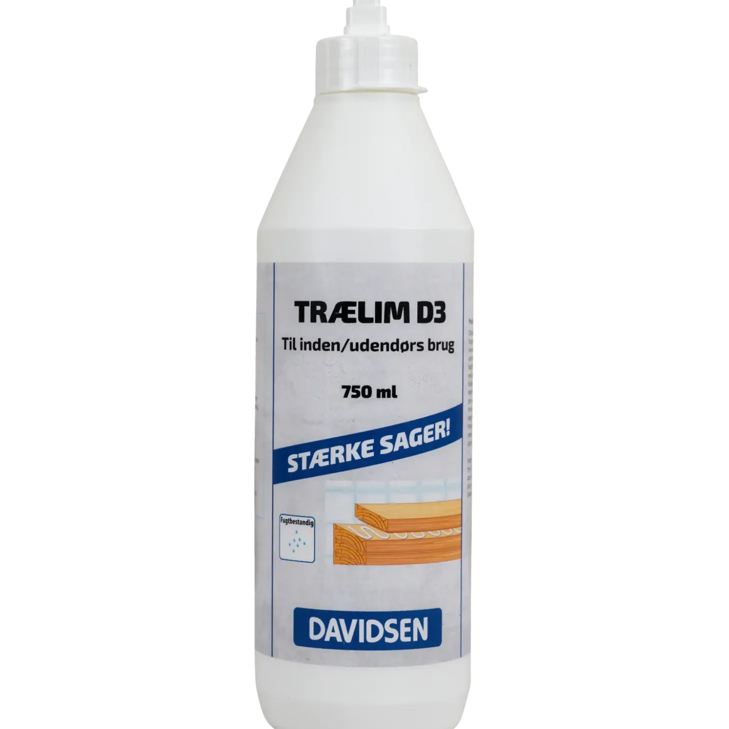 Prof trælim D3 tube til ude- og indebrug 750 ml