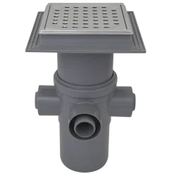 Purus afløbsskål Ø110 mm m/ flextop, rist og ramme