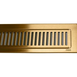 Purus Line Rib ramme og rist 1000 mm messing