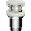 Push pop up 1 1/4" bundventil med overløb til håndvask Ø66 mm
