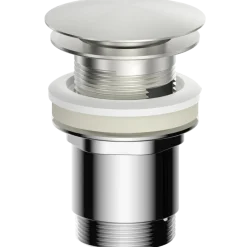 Push pop up 1 1/4" bundventil med overløb til håndvask Ø66 mm