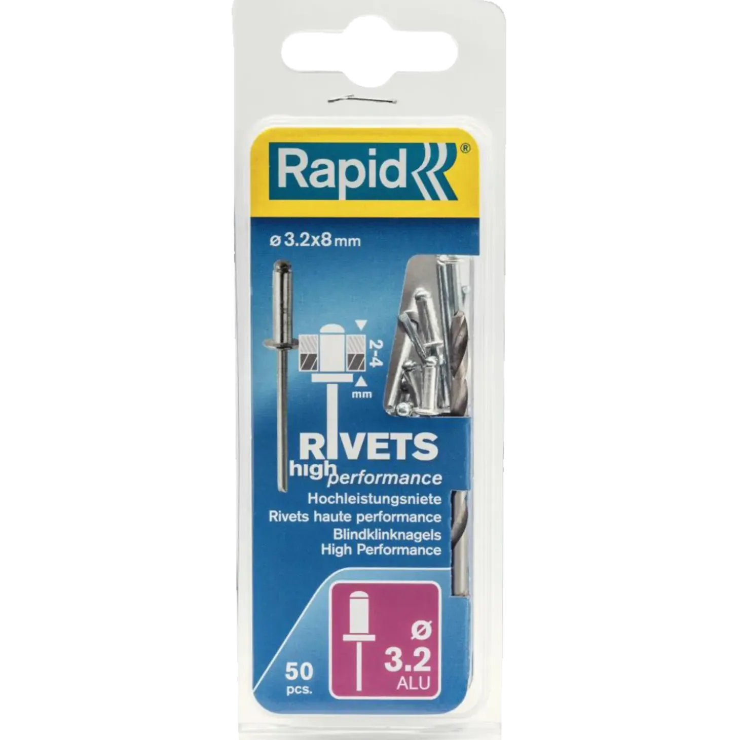 Rapid blindnitte Ø3,2x8 mm