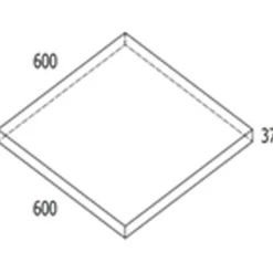 RBR Euro-Line Carbona 60x60x3,7 cm.