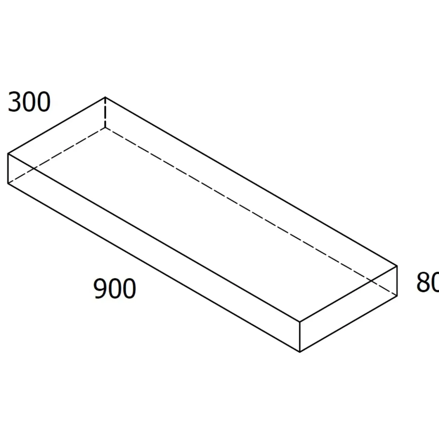 RBR Nordic-Line Grå haveflise - 30x90x8 cm