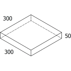 RBR Nordic-Line haveflise 30x30x5 cm, koks