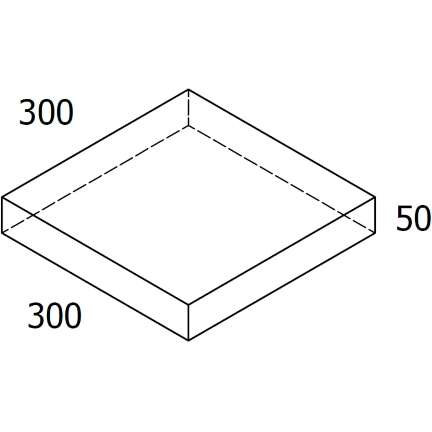 RBR Nordic-Line haveflise 30x30x5 cm, koks