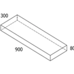 RBR Nordic-Line Koks haveflise - 30x90x8 cm