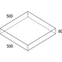 RBR Nordic-Line Koks havefliser - 50x50x8 cm