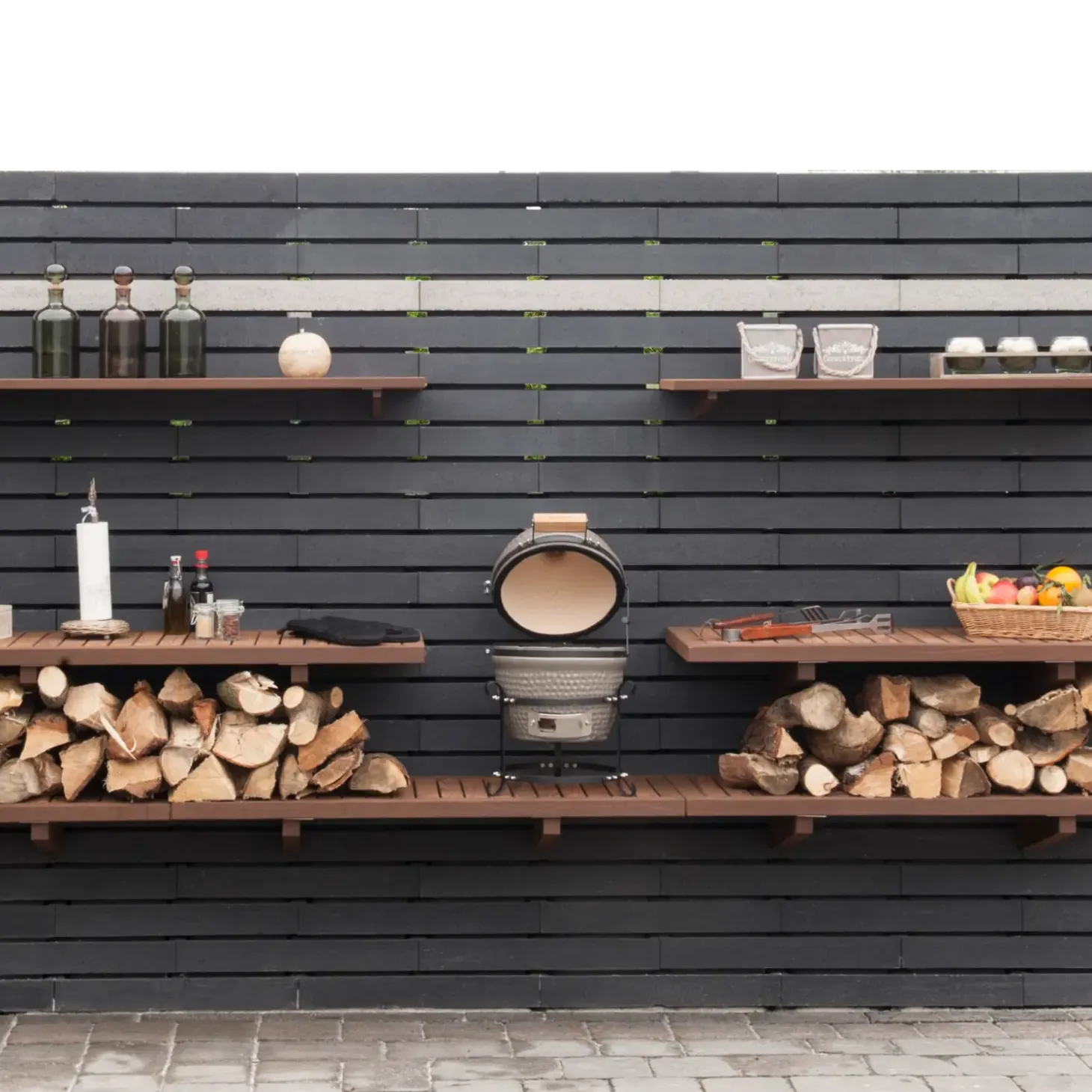 RBR Nordic-Wall afdækning, 60x30x10 cm grå