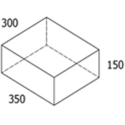 RBR trappetrin koks - 30x35x15 cm